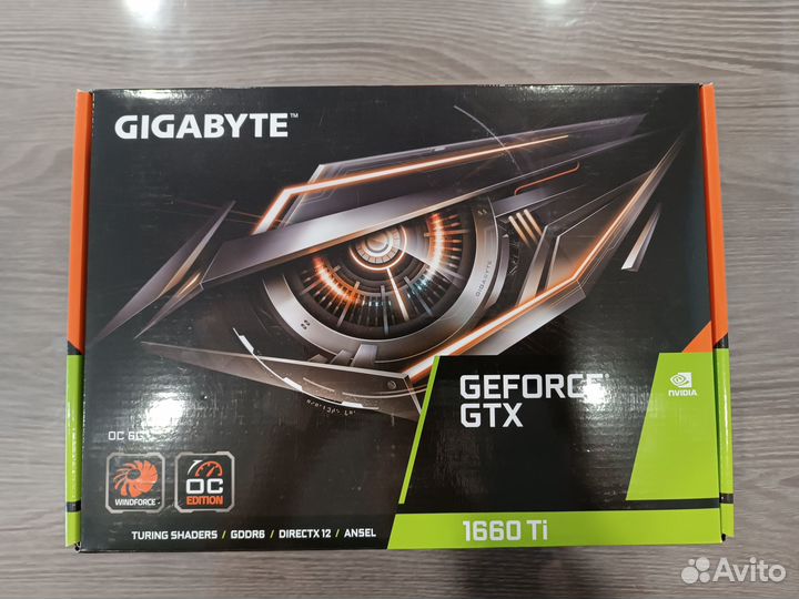 Gigabyte GTX 1660 Ti OC 6Gb с гарантией