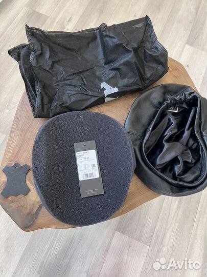 Берет женский кожаный