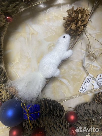 Новогодний венок ручной работы