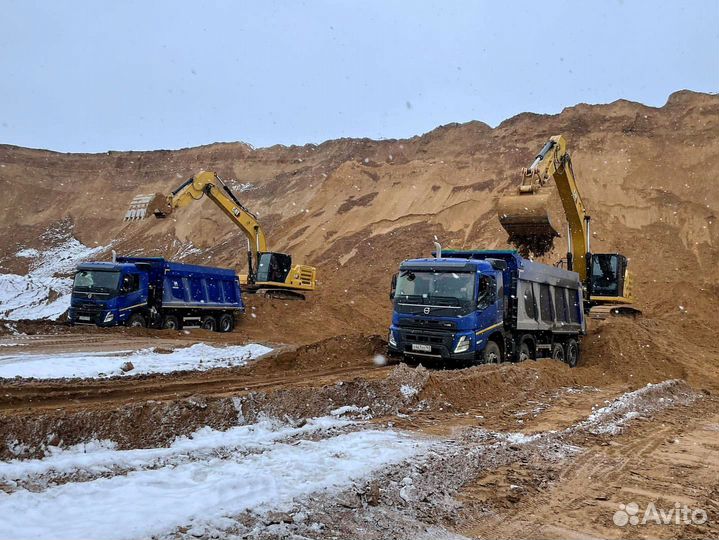 Песок карьерный доставка