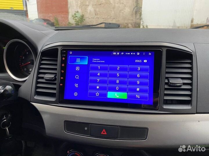Android магнитола Mitsubishi Lancer 10 есть Teyes