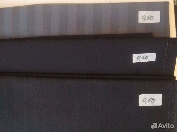 Лоскут камвольной ткани СССР лот 2 (0,5-0,59 м)