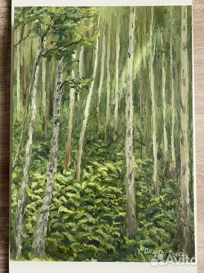 Картина маслом на холсте пейзаж