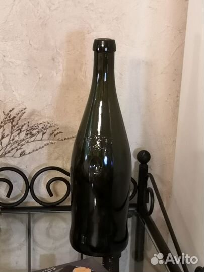 Бутылка стеклянная оливковая tosti 1820 (декор)