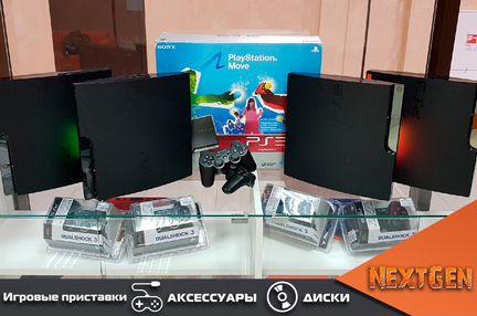 Playstation 3 Slim + игры + гарантия