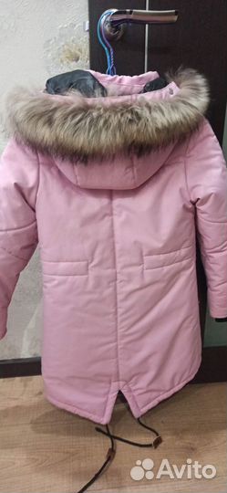 Куртка парка зимняя для девочки 128