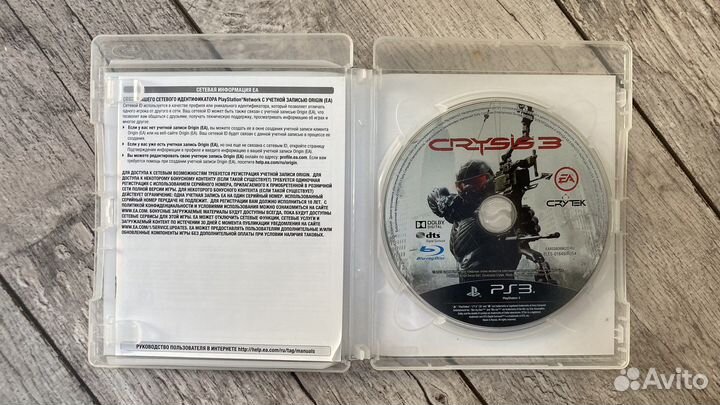 Crysis 3 Ps3 игры диск лицензия