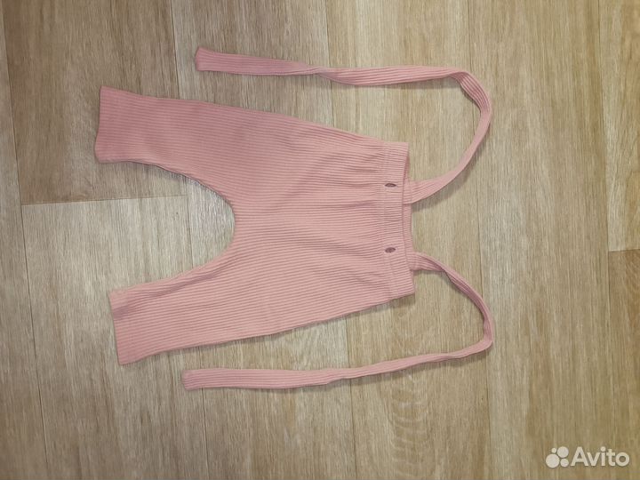 Штаны легинсы в рубчик 0-6 мес для девочки