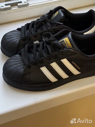 Кроссовки adidas superstar черные