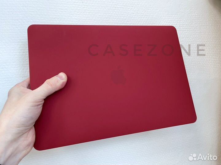 Чехол Накладка на Macbook Pro Air m1 бордовый