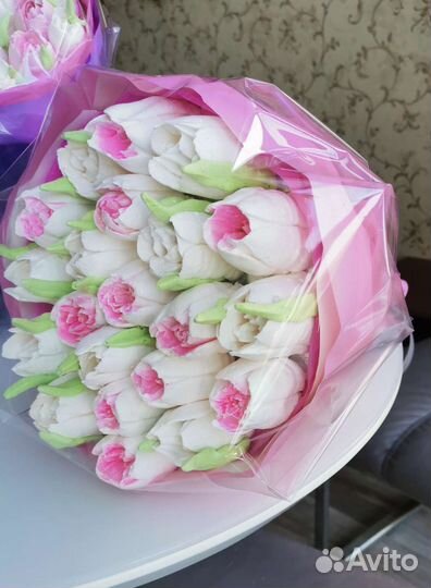 Цветы из зефира/подарок/сладкий букет