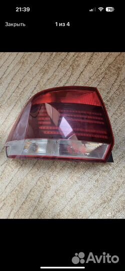 Фонари задние polo седан