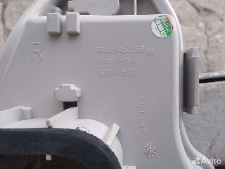 Плата фонаря заднего volkswagen polo седан пр ориж