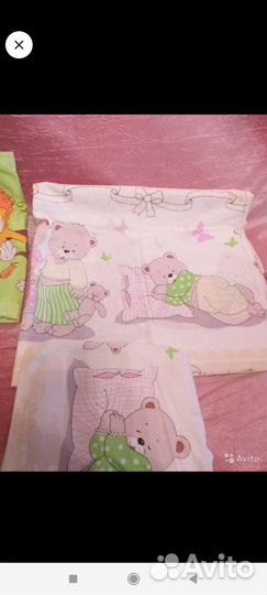 Бортики и балдахин в детскую кроватку