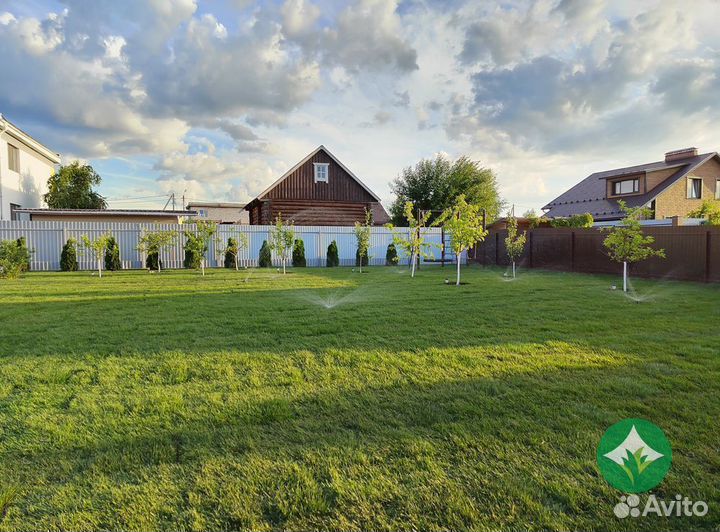 Рулонный газон. Укладка рулонного газона