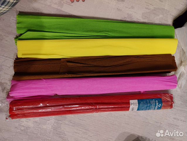 Бумага креповая гофро для творчества и упаковки