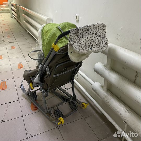 Детские санки коляска