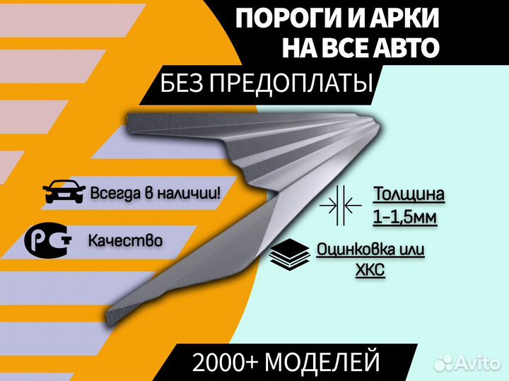 Пороги для Volkswagen Jetta на все авто