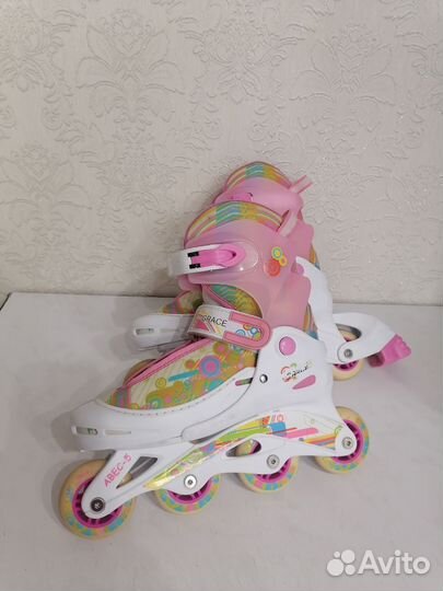 Коньки роликовые раздвижные 34-37раз