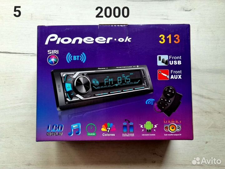 Магнитола pioneer с bluetooth