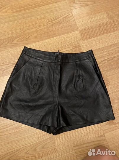 Шорты экокожа