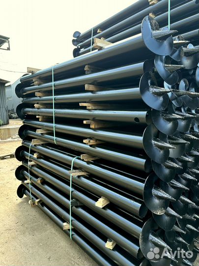 Винтовые сваи с монтажом