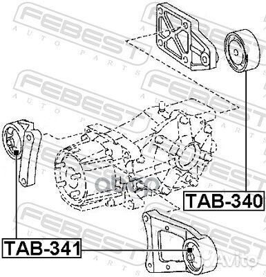 Сайлентблок заднего дифференциала TAB341 Febest