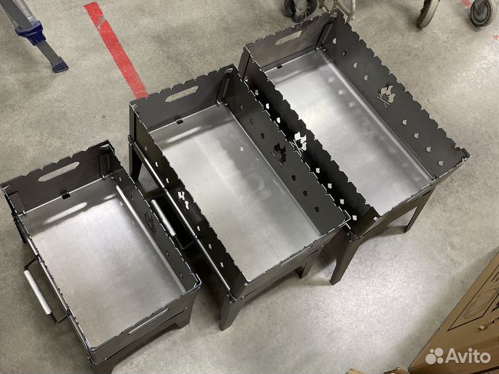 Мангал разкладной (дипломат) 2мм в чехле