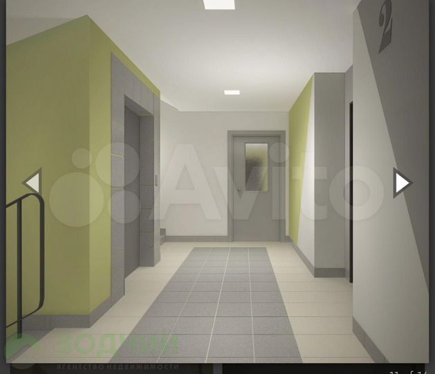 1-к. квартира, 35,8 м², 8/9 эт.