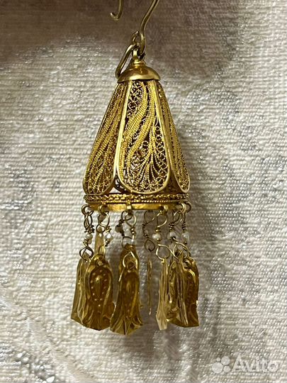 Золотые серьги старинные