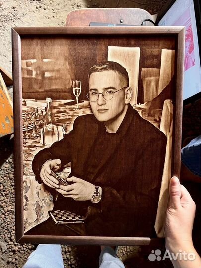 Выжигание портретов на дереве