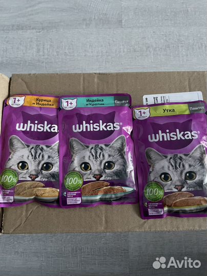 Влажный корм для кошек whiskas