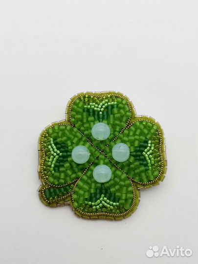 Брошь Клевер большой