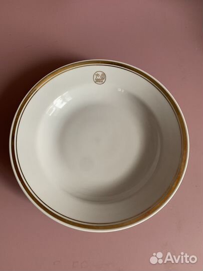 Тарелка суповая средняя Дулево 1970г 6шт