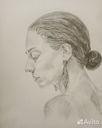 Портрет по фото карандашом