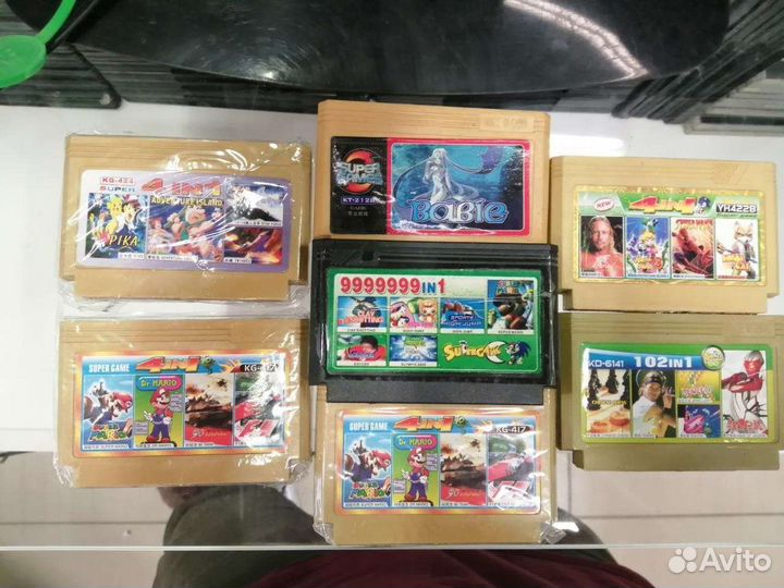 Катриджи для dendy sega