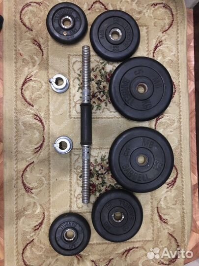 Гантеля barbell 19кг