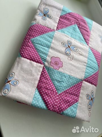 Одеяло детское стеганое (ручная работа)