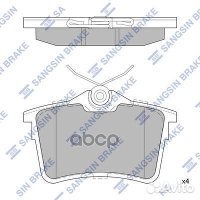Колодки тормозные дисковые, задние SP1824 Sangs