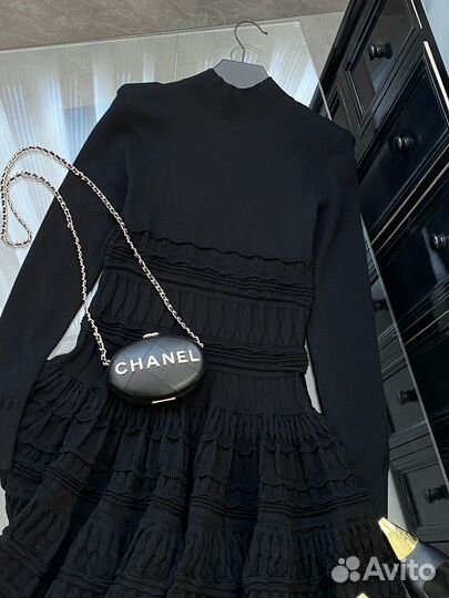 Платье alaia черное женское