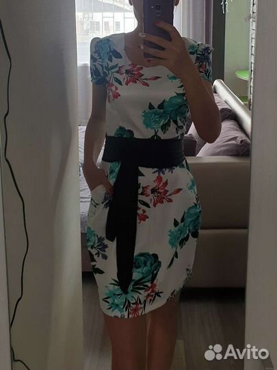 Платье атласное