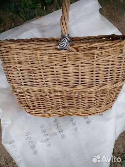 Корзина плетеная для грибов