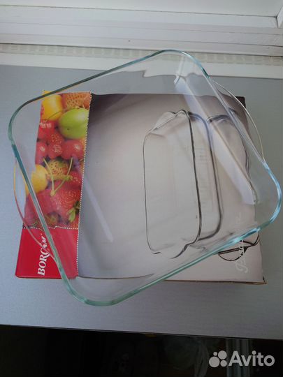 Посуда стеклянная жаропрочная Borcam новая