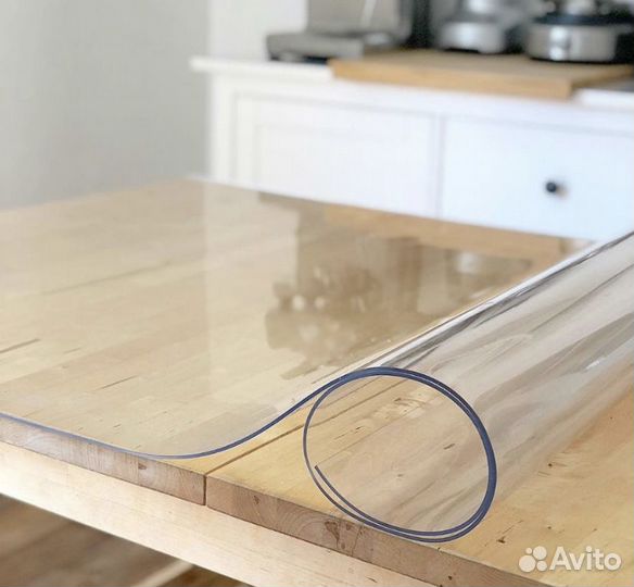 Гибкое / мягкое стекло на стол 80х140 см