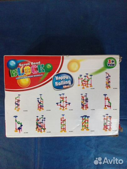 Конструктор Scroll bead block - Водопровод, 58 дет
