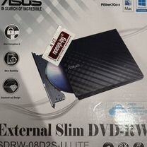 Привод внеш. DVD-RW asus sdrw-08D2S-U