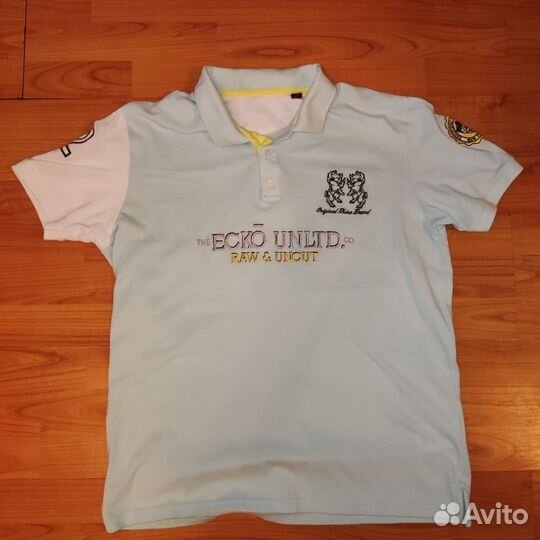 Поло ecko unltd голубое