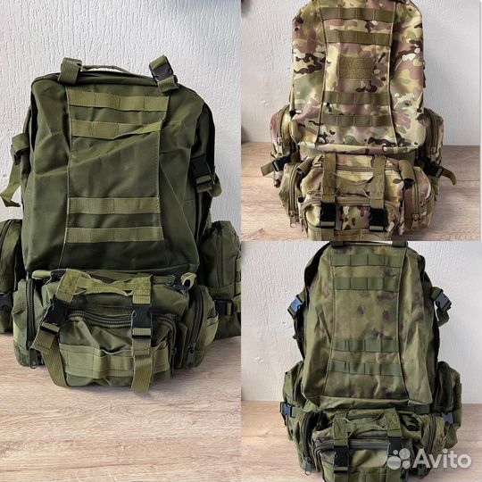 Рюкзак 55 литров (мох, олива, мультикам)