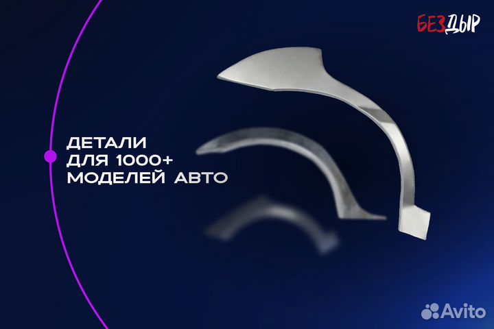 Ремонтная арка Kia Ceed 1 правая