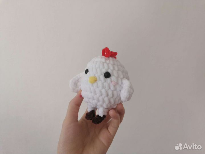 Курочка и цыпленок, мягкая игрушка ручной работы